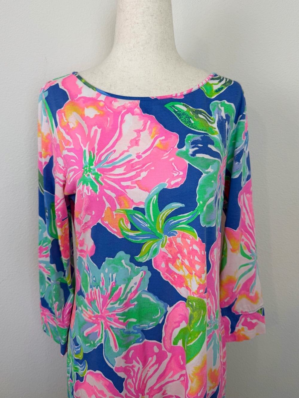 Lilly Pulitzer Beckon Blue Marlowe Dress in  Jungle Utopia - Picture 3 of 10